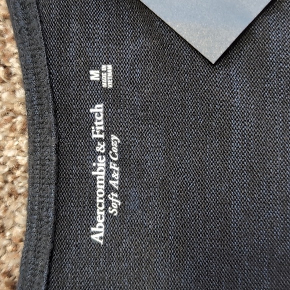 Abercrombie and Fitch Body Suit Soft Long Sleeve NEW Size Medium Black-blue - Picture 3 of 11